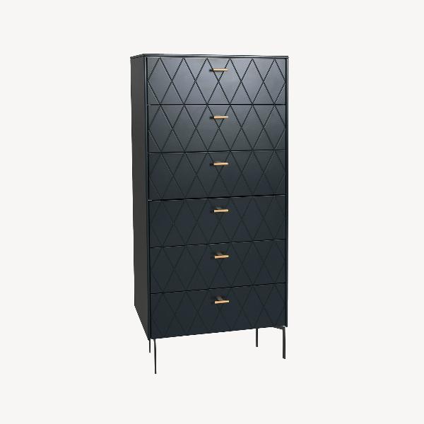 SINFONIER DIAMOND 6 CAJONES, GUIA FRENO 62*110.5*42 CM. LACADO VERDE OSCURO
