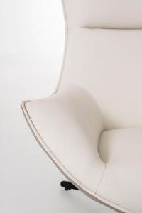Hans 360º swivel armchair, beige upholstery