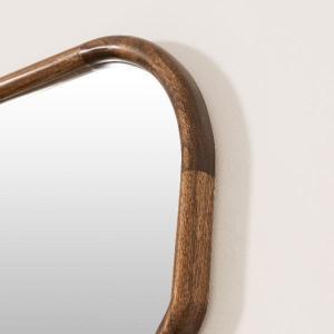 Walnut wood mirror 160*60 cm zigzag
