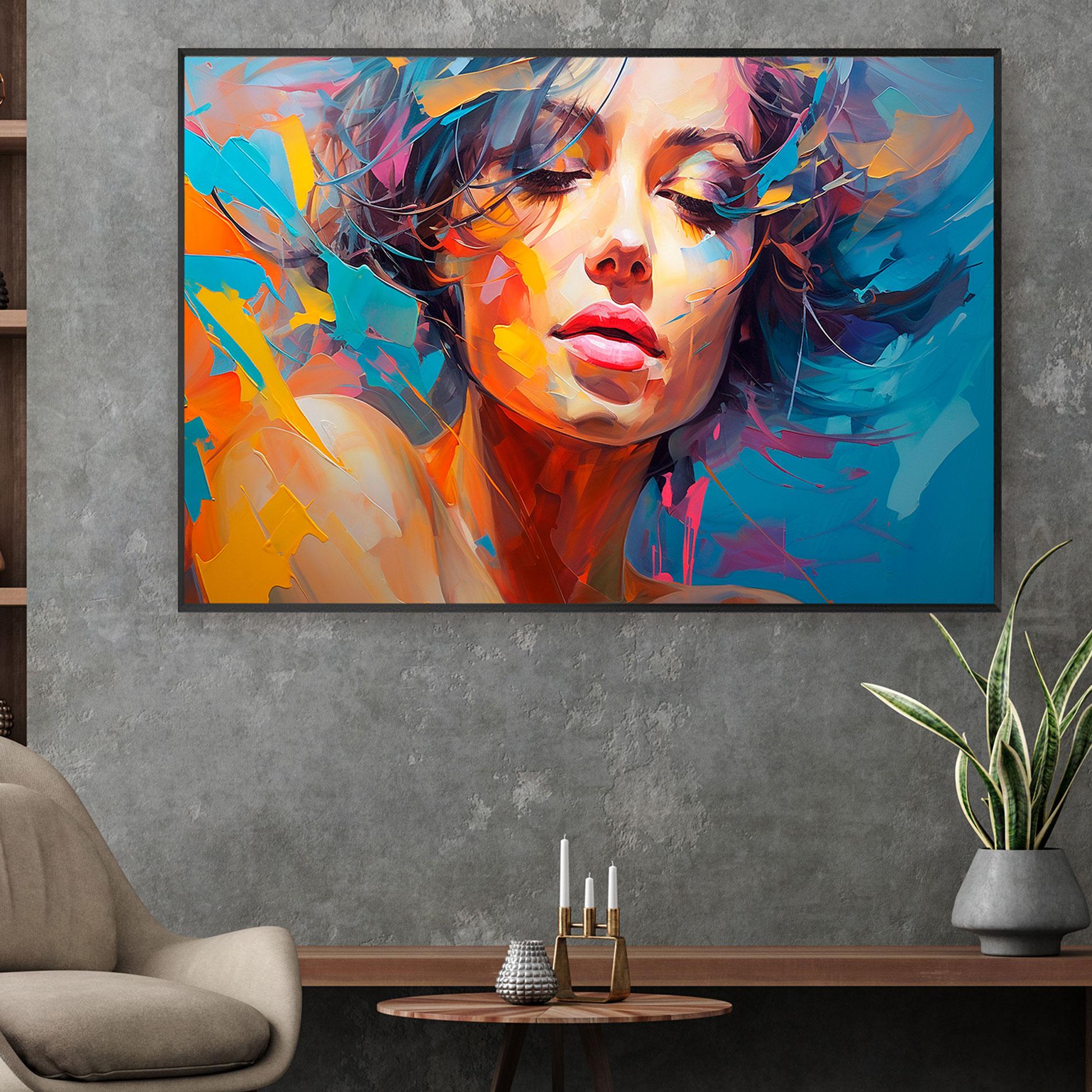 Cuadro cristal con marco 80*120 cm