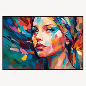 Cuadro cristal con marco 80*120 cm