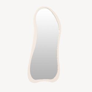 large mirror 180x80 cm off-white wooden frame