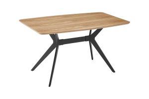 Oak veneer table 140*80*75 cm
