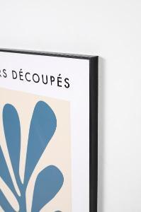 Set of 2 pictures with wooden frame 50*70 cm/unit.