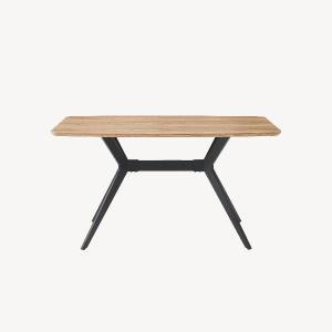 Oak veneer table 140*80*75 cm
