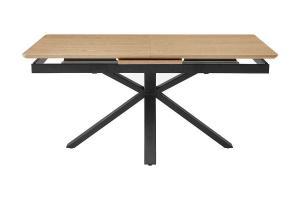 Extendable oak veneer table 160/200*90*75 cm