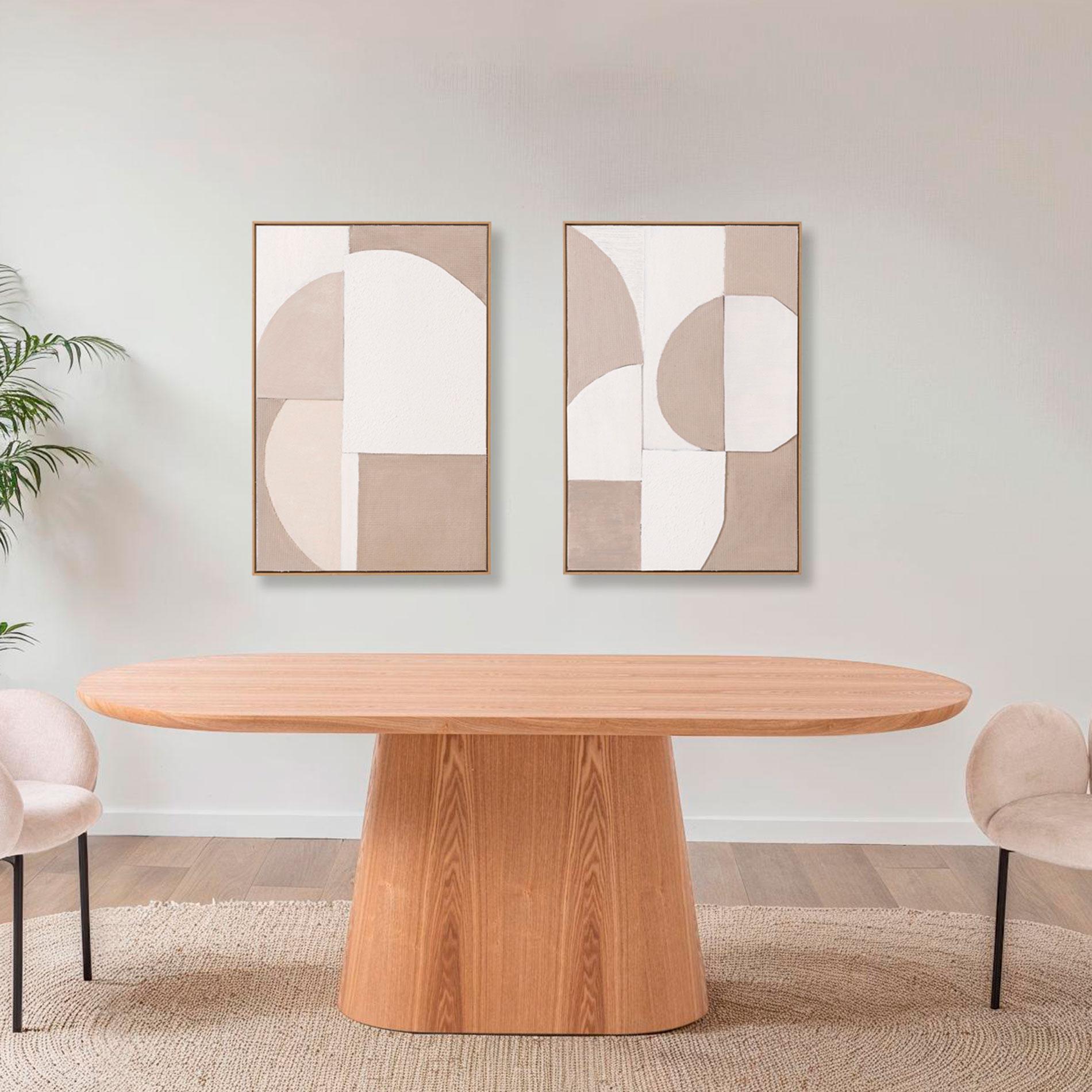 Set of oil paintings with frame 60x90 cm