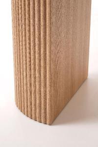 Dining table oak veneer and porcelain 200*90*75 cm
