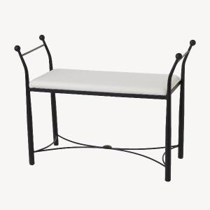 BANQUETA FORJA PATAS CONICAS (90X68X35)