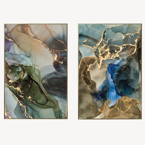 CUADRO FOTO CRISTAL, MARCO DORADO 80*120 CM (ELEGIR MODELO, VENTA POR SEPARADO)