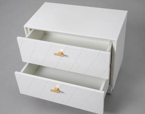 Mesita Diamon 2 C lacado blanco 61*50*34