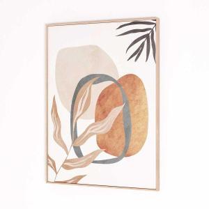 Set 2 cuadro con marco madera 50*70 cm/Ud.
