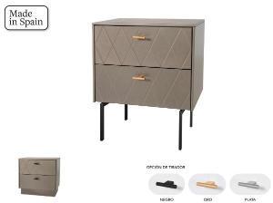 Mesita Diamond 2 C lacado perlado 51*50*34