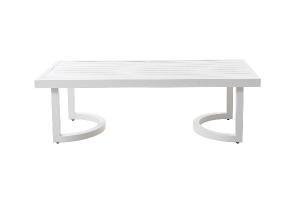 AVA outdoor set in white and beige fabric