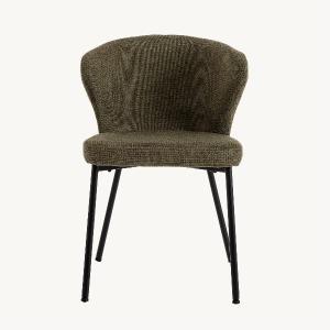 Chaise Vega, revêtement vert