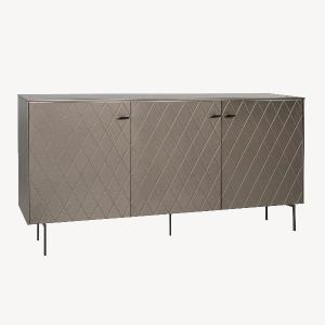 APARADOR DIAMOND 3 PUERTAS, VISAGRAS DE FRENO 182*90.5*40 CM. LACADO PERLADO