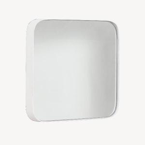 Espejo metal blanco 41x41 cm