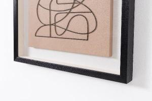 Display case with wooden frame 60*80 cm
