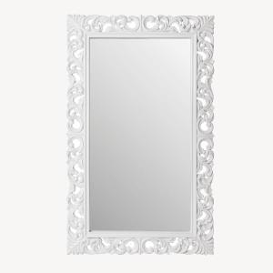 White resin mirror 95*155 cm