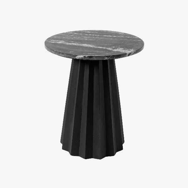 MESA AUXILIAR MARMOL NEGRO 50*42*42 CM