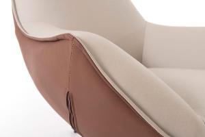 Hans 360º swivel armchair, caldera upholstery