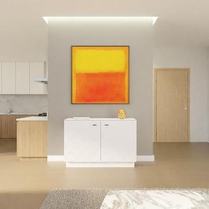 Consola Fish Tail 2 P lacado blanco 121*80*40 cm