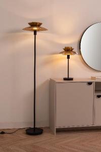 Dina black-gold floor lamp