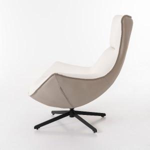 Hans 360º swivel armchair, beige upholstery