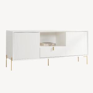 CONSOLA MILAN LACADA 2 CAJONES. GUIA FRENO 95*85*34 CM