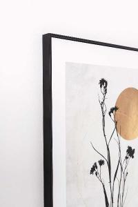 Lot de 2 tableaux avec cadres en bois 50*70 cm/unité.