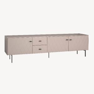 APARADOR DIAMOND 3 PUERTAS, VISAGRAS DE FRENO 182*90.5*40 CM. LACADO PERLADO