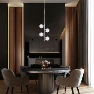 Ceiling lamp with glass balls