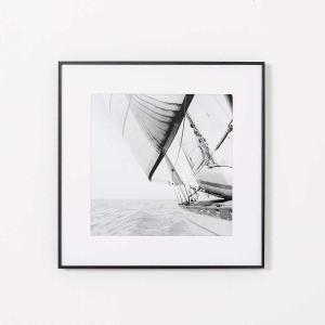 Set of 2 pictures with wooden frames 50*50 cm/unit.