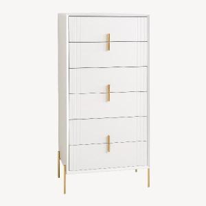 CONSOLA MILAN LACADA 2 CAJONES. GUIA FRENO 95*85*34 CM
