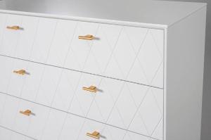 Comoda Diamon 4 C lacado blanco 102*90*42 cm