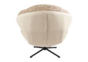 360º swivel Egg chair, beige upholstery
