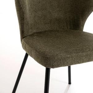 Chaise Vega, revêtement vert