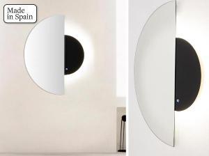 1/2 MOON MIRROR WITH LED LIGHT SENSOR