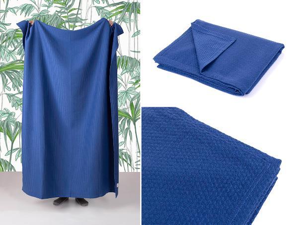 MANTA AZUL, PLEID (130X170 CM) 100% ALGODON