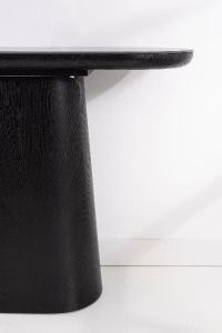Consola chapa roble negro y porcelanico 120*80*40 cm
