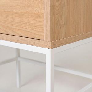 Push 2 C Tisch, Eichenmelamin, Metallgestell, 72,5*48*33,5 cm