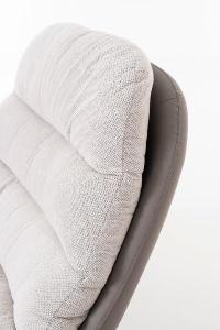 Arti 360º swivel armchair, grey upholstery