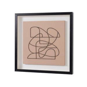 Display case with wooden frame 60*80 cm