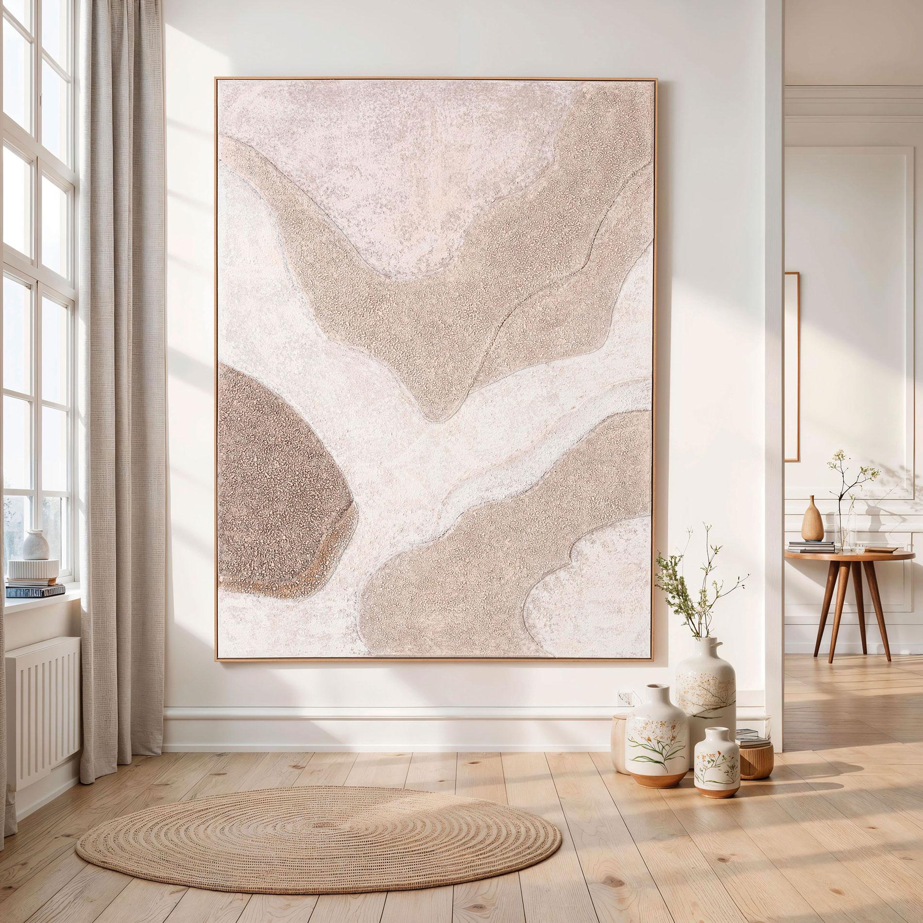 Cuadro al óleo con marco madera 150*200 cm