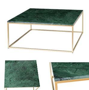 Mesa de centro metal y tapa de mármol