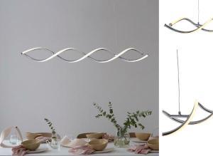 CHROME CEILING LAMP. 92X10X115 CM. LED STRIP