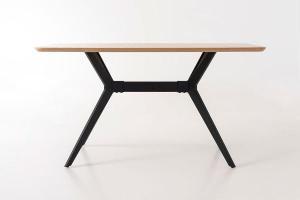 Oak veneer table 140*80*75 cm