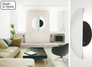 1/2 MOON MIRROR WITH LED LIGHT SENSOR