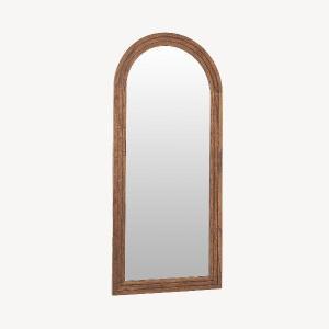 Extra large mirror 180*80 cm, walnut wood frame