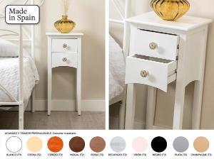 Oslo straight table with 3 drawers, 70 cm